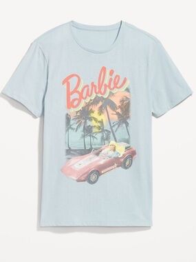Old Navy Barbie Light Blue Short Sleeve Tee